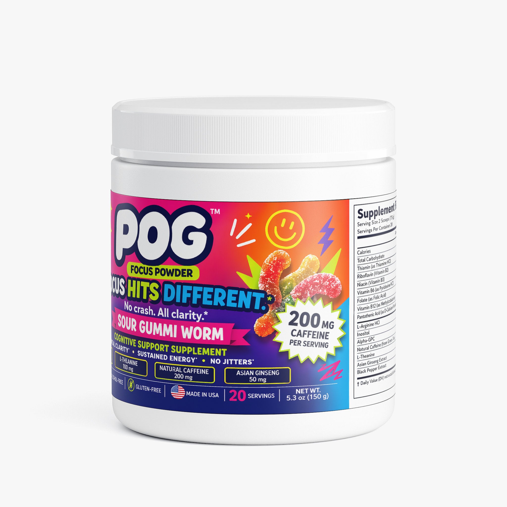 Focus Powder (Sour Gummi Worm)